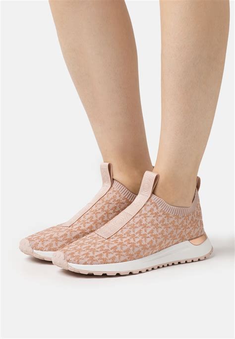 michael kors pink and gold sneakers|Michael Kors pink bodie sneaker.